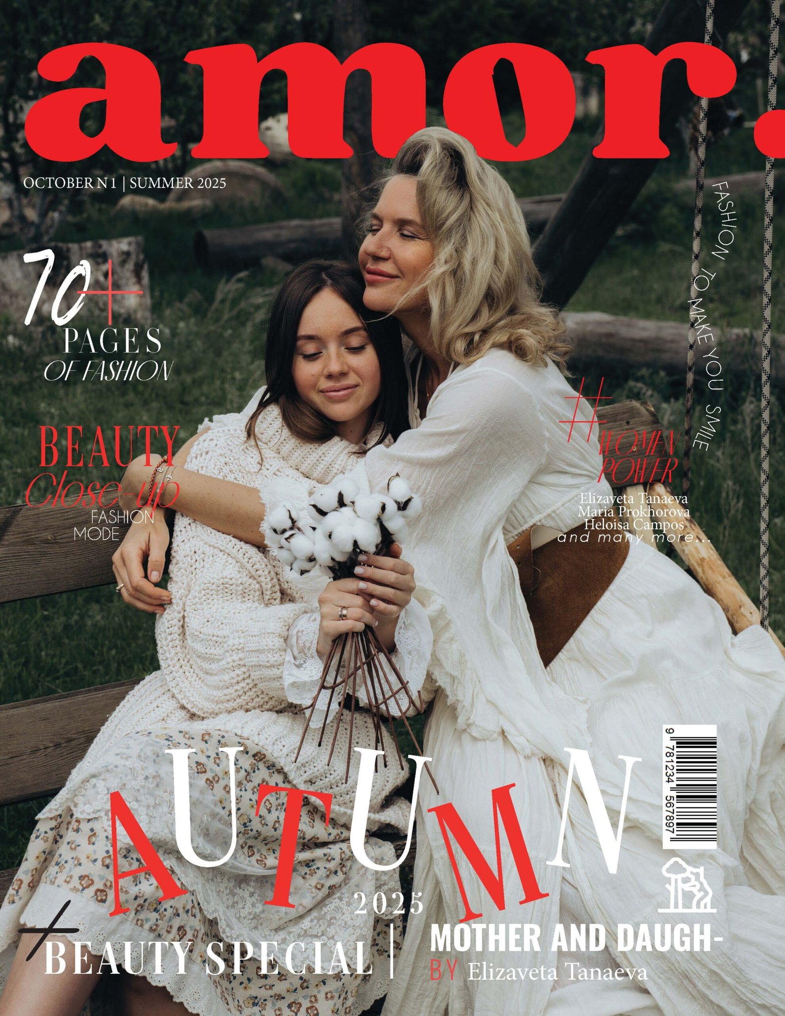 Elizaveta Tanaeva Captures “Mother and Daughter: Generational Continuity” in an Emotional Amor Magazine Editorial